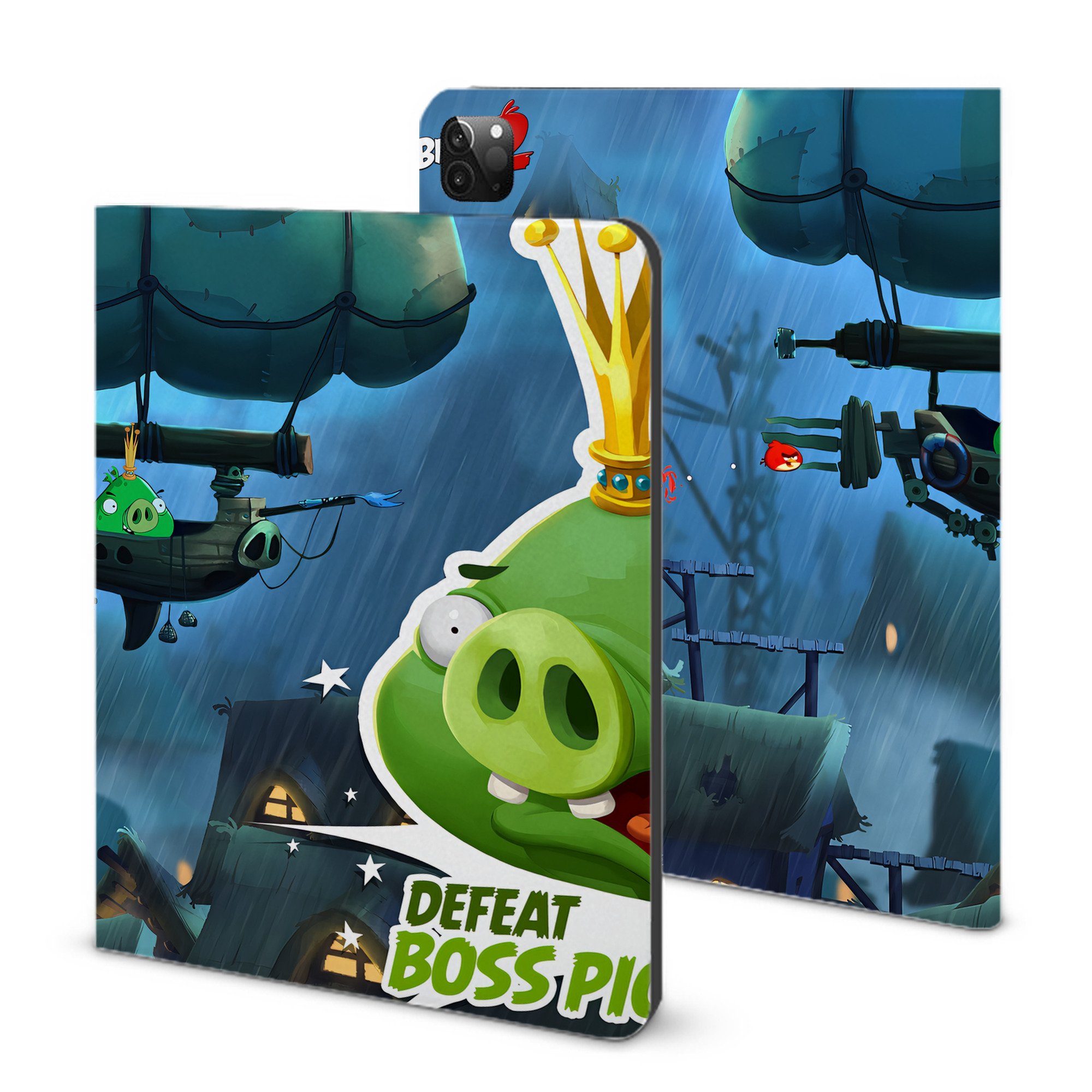 （画像用） Angry Birds アングリーバード IPadケース ペンホルダー付き ブックスタイルデザイン